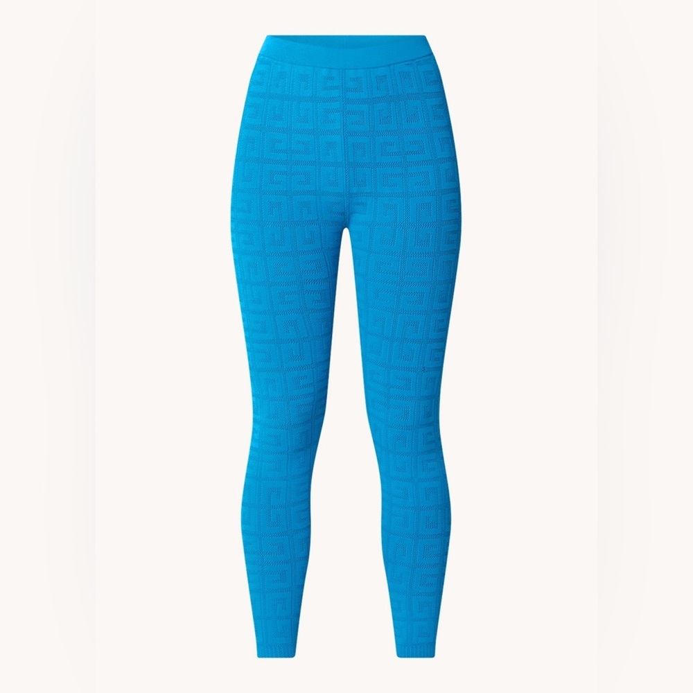 GIVENCHY Stretch Monogram Leggings - Acqua Marine - NEW WITH TAGS